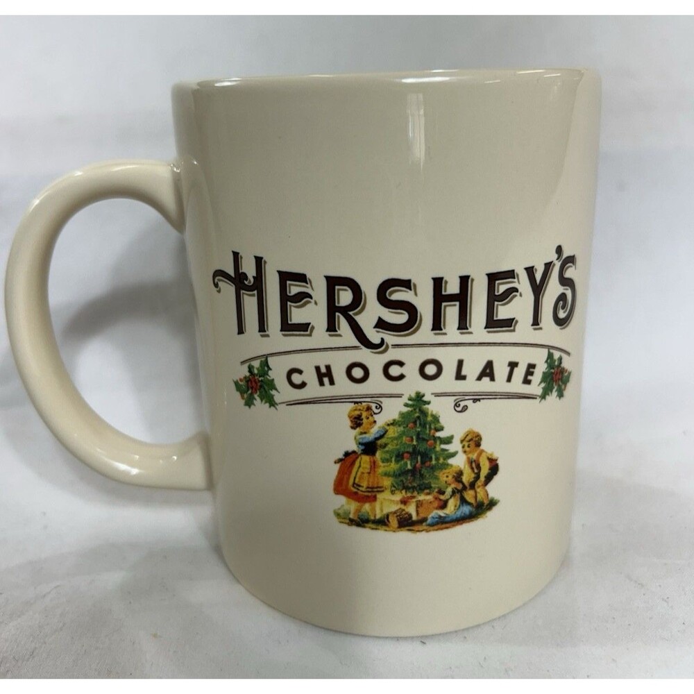 Vintage Hershey's Christmas Jumbo Mug 32 oz Galerie Hot Cocoa Cup Rare Holiday